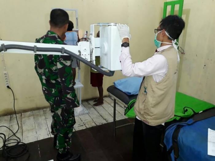 Satgaskes TNI Hidupkan Kembali Pelayanan Radiologi RSUD Agats