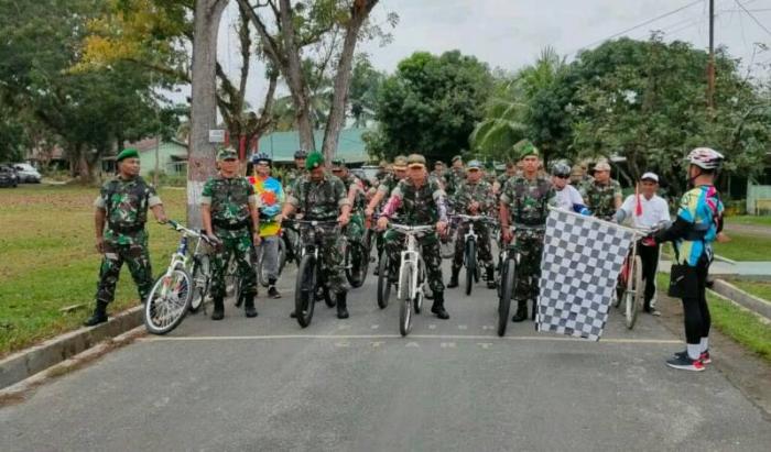 Jumat Sehat, Kodim 0209/LB Laksanakan Gowes