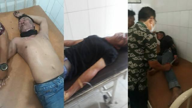 Korban saat dirawat
