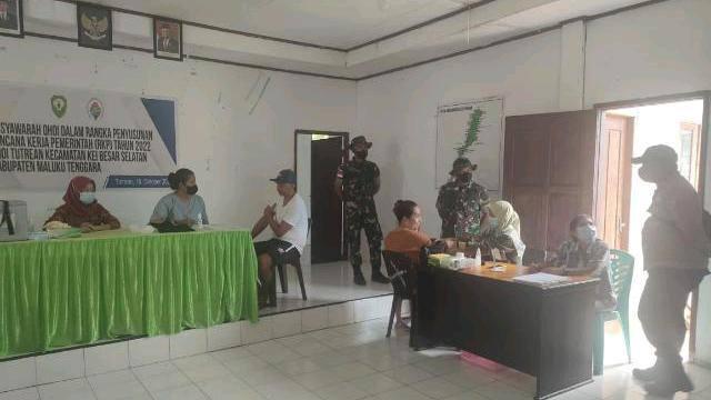 Vaksinasi Covid-19 Tahap l dan Il di Balai Pertemuan Ohoi Tutrean