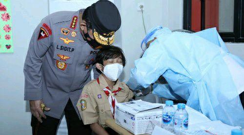 Launching Vaksinasi Merdeka Anak, Kapolri: Upaya Menjaga Generasi Penerus Bangsa