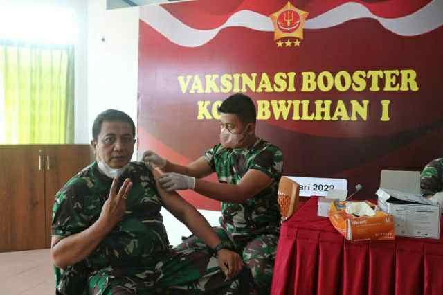 Kogabwilhan I Laksanakan Vaksin Covid-19 Tahap 3 (Booster)