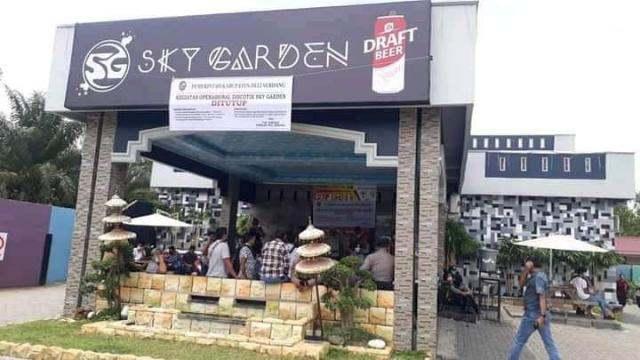 Sky Garden saat ditutup pada April 2021