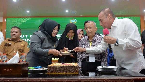 Edy Rahmayadi menghadiri Hari Ulang Tahun ke-57 Persatuan Tuna Netra Indonesia (Pertuni) Sumut di Aula Tengku Rizal Nurdin Jalan Jenderal Sudirman Nomor 41 Medan, Selasa (24/1).