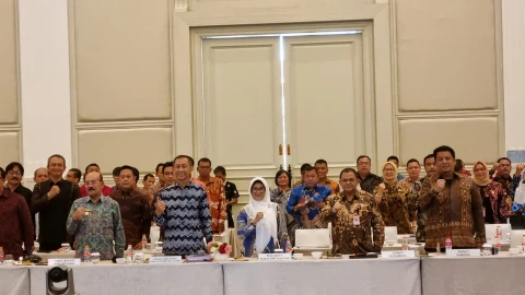 Rapat Koordinasi Lintas Sektor (Rakor Linsek) di Jl Darmawangsa III nomor 2, The Tribrata Convention, Jakarta Selatan, Jum&rsquo;at (26/1/2024)