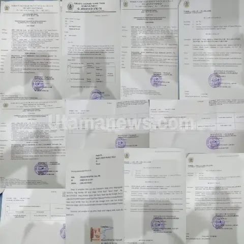 Surat Keputusan Camat Pandan, Surat pernyataan Lurah Aek Sitio-Tio dan Surat Pemberhentian dan Pengangkatan Kepala Lingkungan I, III dan IV di Kelurahan Aek Sitio-Tio.