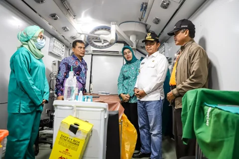 Bus Operasi Lapangan Pemprovsu Tangani 12 Pasien Anak Bibir Sumbing di Nias