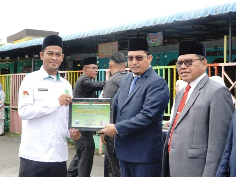 Upacara HAB ke-79 di halaman Kementerian Agama (Kemenag) Deli Serdang