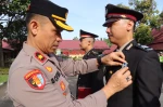 Polres Binjai Gelar Upacara Pemberian Tanda Kehormatan Satya Lencana Polri