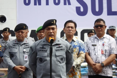 Bakamla RI Lepas KN Singa Laut-402 untuk Misi Kemanusiaan ke Siau