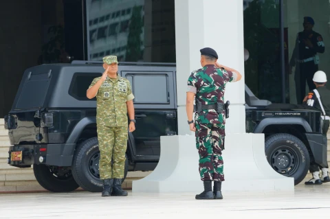 TNI Gelar Pasukan Satgas Patriot III untuk Tampil di Pakistan Day