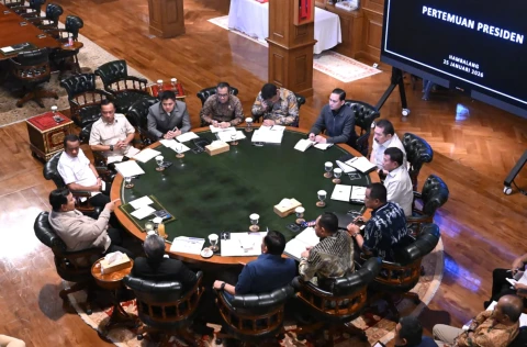 Panglima TNI Hadiri Pertemuan Terbatas Kabinet di Hambalang