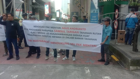 Dugaan Adanya Fasilitas Mewah Terhadap Napi Lapas Klas l Medan, Ratusan Massa Gelar Unjukrasa di 2 Lokasi Berbeda