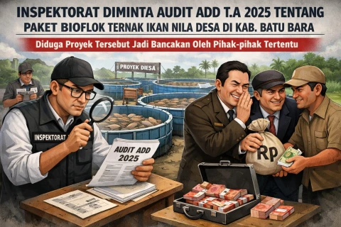 Ilustrasi Inspektorat diminta audit Anggaran ADD T.A 2025 terkait paket bioflok ikan nila desa di Batu Bara.
