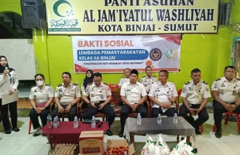 Lapas Binjai Gelar Penandatanganan Perjanjian Kinerja dan Bakti Sosial