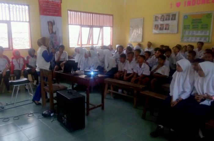 Pelatihan saftey riding di Sekolah Menengah Pertama (SMP) Yayasan Persatuan Perguruan Taman Siswa Lubuk Pakam