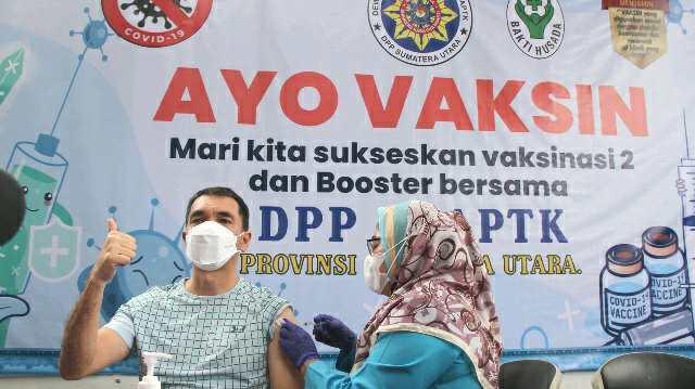 Sukseskan Pelaksanaan Vaksinasi Covid-19, DPP IKAPTK Sumut Buka Gerai Vaksinasi Booster