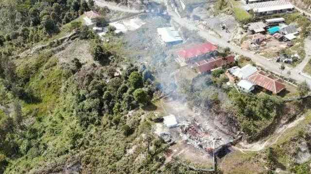 KKB bakar rumah warga Intan Jaya Papua, Selasa 2 November 2021.
