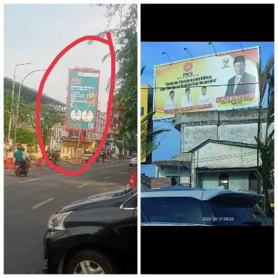 Papan reklame yang disorot DPRD Medan 