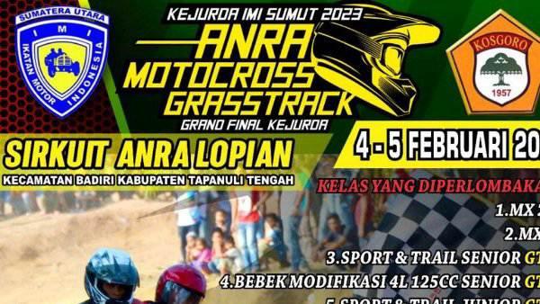 Kejurda IMI Sumut 2023, ANRA Motocross dan Gasstrack.