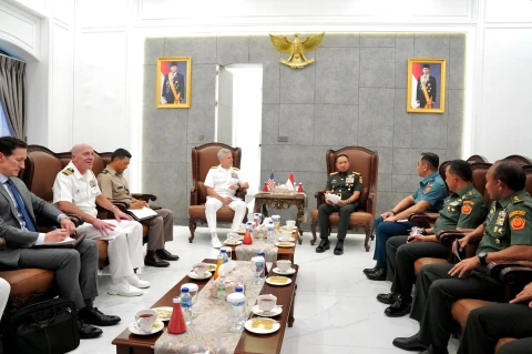Kunjungan Kehormatan Panglima Armada Pasifik Amerika Serikat Laksamana Stephen T. Koehler