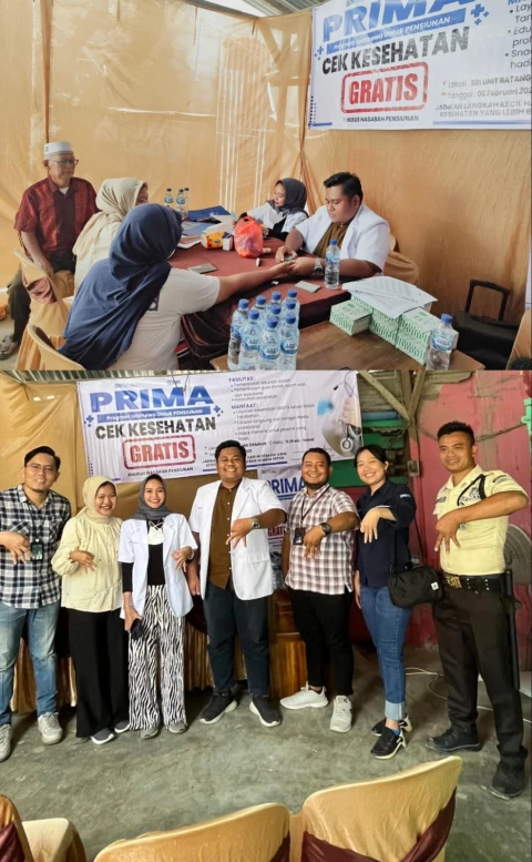 BRI Unit Batang Serangan Gelar Layanan Cek Kesehatan Gratis bagi Nasabah Pensiunan