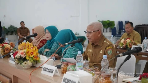 Rapat Koordinasi Pemerintah (Rakorpem) Bulan Februari Tahun 2025 di Aula Melati Kantor Bupati Asahan