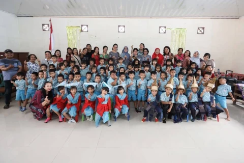 Bunda PAUD Siantar Ny Liswati Kunjungi PAUD, Berharap Anak-anak di Pematangsiantar Cerdas dan Sehat