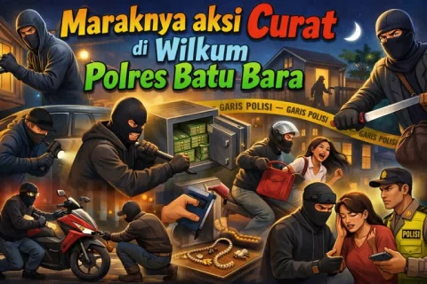 Ilustrasi menggambarkan maraknya aksi Curat di Wilkum Polres Batu Bara. Bendum PD IWO: Kaus Curat di rumahnya belum menunjukkan titik terang.