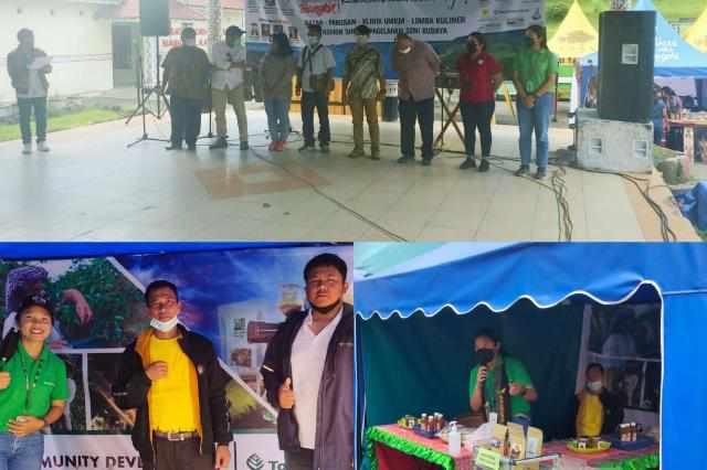 The Onan Of Caldera Toba dengan membuka Stan untuk menjual produk-produk kelompok dari binaan PT TPL yang tergabung dalam Asosiasi Usaha Mikro Kelas Menengah (UMKM) Kawasan Danau Toba, 11 - 13 Maret 2022