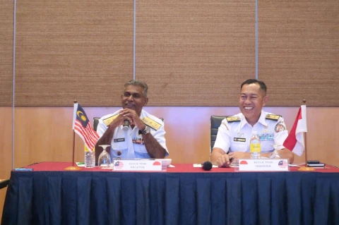 Rapat TPOM Malindo 32 Tahun 2024 di Melaka, Malaysia, pada Selasa (5/3/2024).
