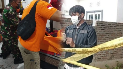 Evakuasi jenazah dan olah TKP oleh kepolisian 