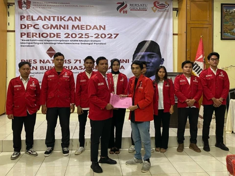 DPC GMNI Kota Medan resmi dilantik oleh Bung Syam Firdaus Jafba