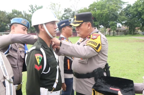 Polres Binjai Laksanakan Apel Gelar Pasukan Operasi Ketupat Toba - 2025