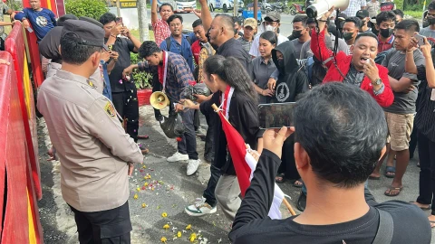 PC GMNI Kembali Demo Polres Asahan Terkait Meninggalnya Pandu Barata Syahputra Siregar