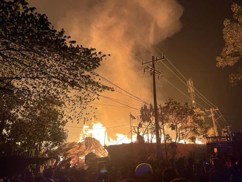 Kilang Kayu 88 Kota Tebing Terbakar, Diduga Akibat Korsleting Listrik