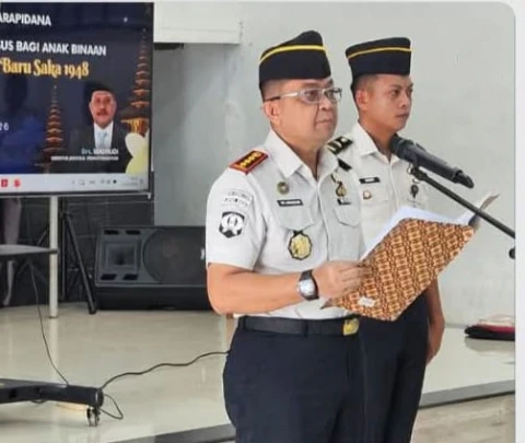 Dua Warga Binaan Lapas Binjai Terima Remisi Hari Raya Nyepi