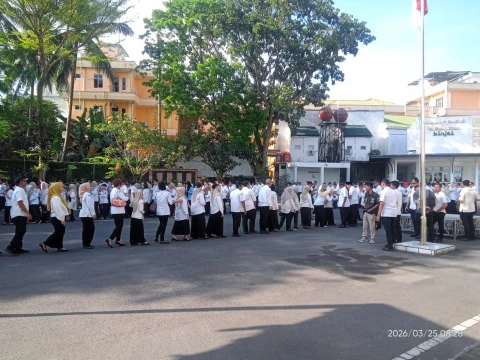 Hari Pertama Masuk Kerja Pasca Idul Fitri 2026, Tingkat Kehadiran ASN Di Lingkungan Pemko Binjai Sekitar 98 Persen
