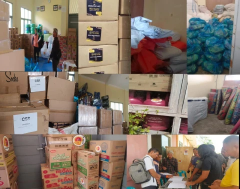 Bantuan Pasca Bencana Menumpuk di Gudang dan Hebohkan Warga Sibolga