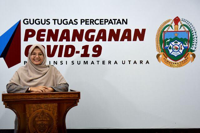 Dr. Dessy Mawar Zalia, M.Ked, Sp.KJ di Kantor Gubernur Sumut, Jalan Pangeran Diponegoro Nomor 30 Medan,&nbsp;Senin (13/04).&nbsp;