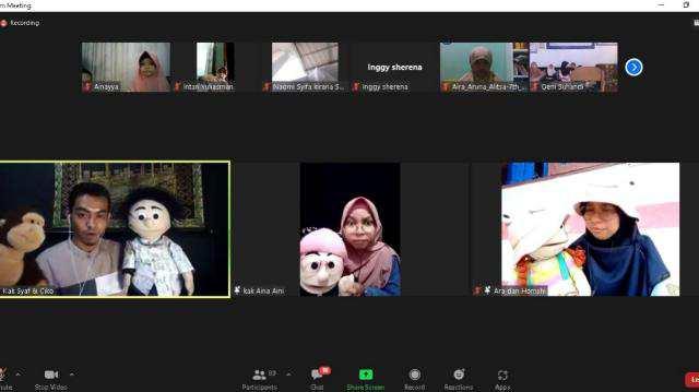 Dongeng Ramadan yang dipandu Kak Ara & Homshi dari Kawan SLI 4 serta Kak Eem & Jeje