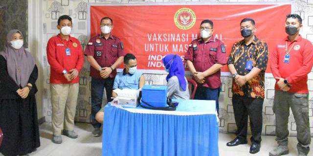 BIN Daerah Sumut - Rutan Kelas 1 Labuhan Deli Vaksinasi Warga Binaan