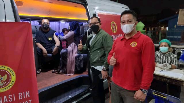 Binda Sumut Gelar Vaksinasi Malam Hari Di Masjid Al Husna Dian Al Mahri, Medan