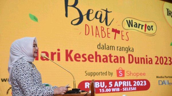 Nawal Lubis menghadiri dan membuka acara seminar Beat Warrior Diabetes dalam rangka menyambut Hari Kesehatan Dunia 2023 di Aula Tengku Rizal Nurdin, Jalan Sudirman 41, Medan, Rabu (5/4).