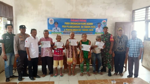 Puluhan Warga Terima BLT Dana Desa Sijungkang Triwulan Pertama