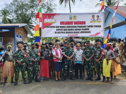 Kunker Gubernur Papua Tengah ke Mimika