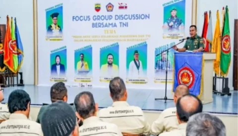 Mayjen TNI Rio Firdianto Buka FGD Revisi UU TNI
