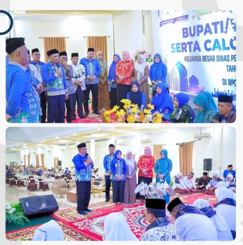 Bupati Bersama Wakil Bupati Menghadiri Halal Bi Halal dan Upah-Upah Calon Jamaah Haji
