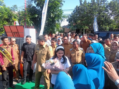 Polres Binjai Laksanakan Pengamanan Kunjungan Kerja Wamen Dukbangga