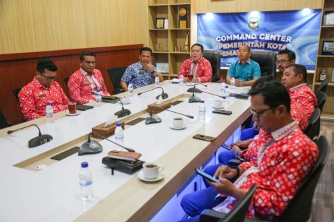 Wali Kota Wesly Silalahi dan Ketua DPRD Timbul Lingga Ikuti Entry Meeting Pemeriksaan LKPD di Lingkungan DJPKN V BPK RI